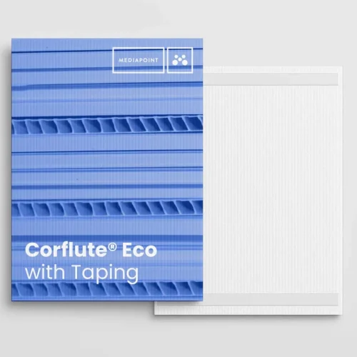 Coreflute Signs with Mounting Tape Coreflute Signs with Mounting Tape