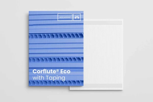 Coreflute Signs with Mounting Tape Coreflute Signs with Mounting Tape