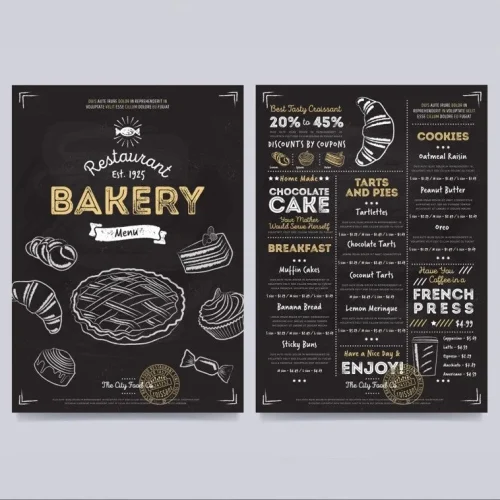 Laminated Menus Laminated Menus